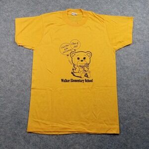 Vintage Screen Stars Shirt Youth Large 2001 50/50 USA Bear Y2K Elementary School